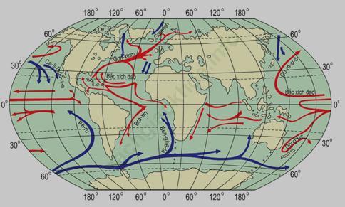 Giải VBT Địa Lí 6 Bài 25: Thực hành: Sự chuyển động của các dòng biển trong đại dương ảnh 2