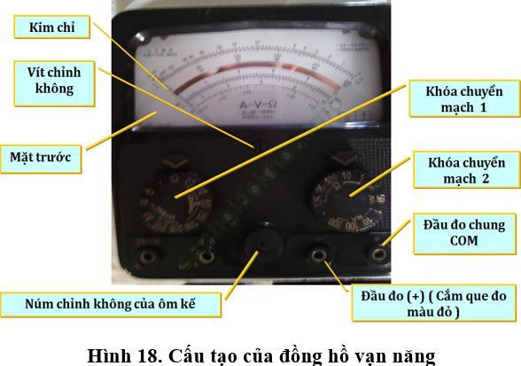 Lý thuyết, Trắc nghiệm Công nghệ 9 Bài 4 (có đáp án): Thực hành: Sử dụng đồng hồ đo điện ảnh 6