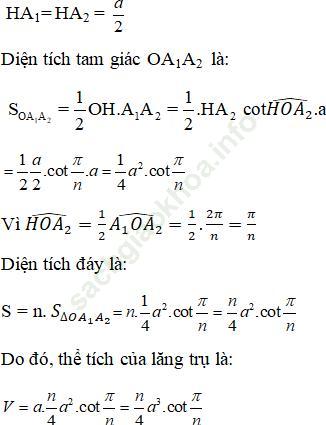 Giải bài 18 trang 28 SGK Hình Học 12 nâng cao ảnh 2