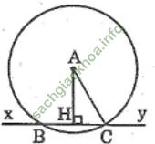 Bài 4: Vị trí tương đối của đường thẳng và đường tròn - trang 162 Sách bài tập Toán 9 Tập 1 hình ảnh 0