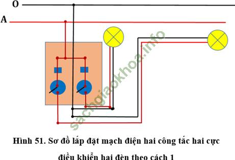 Lý thuyết & Trắc nghiệm Bài 8: Thực hành: Lắp mạch điện hai công tắc hai cực điều khiển hai đèn - Công nghệ 9 hình ảnh 0