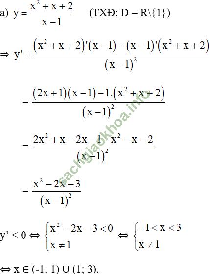 Bài 3: Đạo hàm của hàm số lượng giác - Giải BT Toán 11 hình ảnh 12