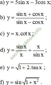 Bài 3: Đạo hàm của hàm số lượng giác - Giải BT Toán 11 hình ảnh 16