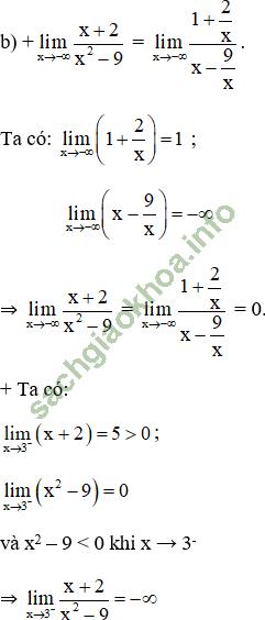 Bài 2: Giới hạn của hàm số - Giải BT Toán 11 hình ảnh 19
