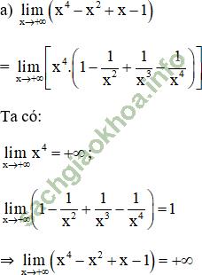 Bài 2: Giới hạn của hàm số - Giải BT Toán 11 hình ảnh 22