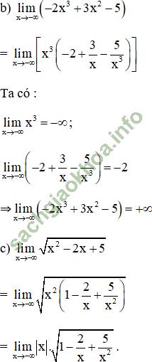 Bài 2: Giới hạn của hàm số - Giải BT Toán 11 hình ảnh 23