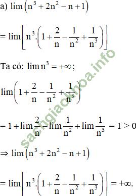 Bài 1: Giới hạn của dãy số - Giải BT Toán 11 hình ảnh 26