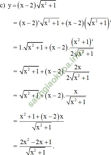 Bài 3: Đạo hàm của hàm số lượng giác - Giải BT Toán 11 hình ảnh 29