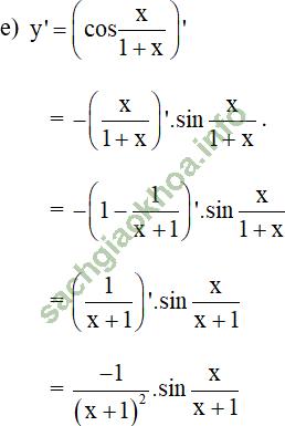 Bài 3: Đạo hàm của hàm số lượng giác - Giải BT Toán 11 hình ảnh 31
