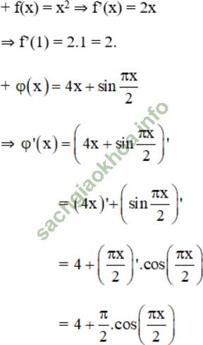 Bài 3: Đạo hàm của hàm số lượng giác - Giải BT Toán 11 hình ảnh 33