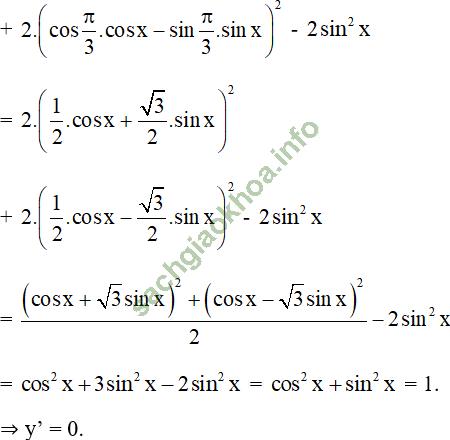 Bài 3: Đạo hàm của hàm số lượng giác - Giải BT Toán 11 hình ảnh 38