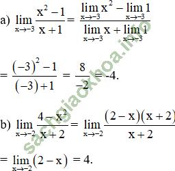 Bài 2: Giới hạn của hàm số - Giải BT Toán 11 hình ảnh 9