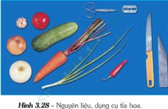Bài 24: Thực hành - Tỉa hoa trang trí món ăn từ một số loại rau, củ , quả ảnh 1