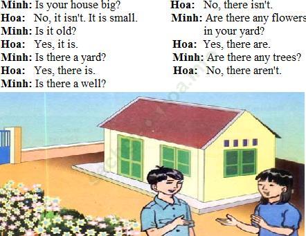 A. Is your house big? (Phần 1-7 trang 72-75 SGK Tiếng Anh 6) ảnh 1