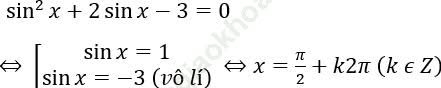 Dạng 2: Phương trình bậc hai với một hàm số lượng giác ảnh 1