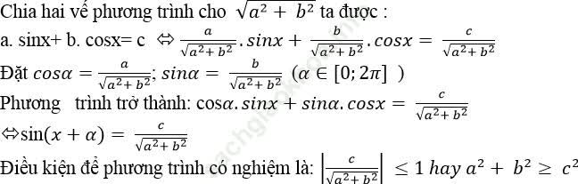 Giải phương trình bậc nhất đối với sinx và cosx ảnh 1