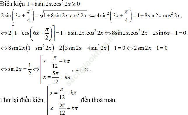 Phương trình quy về phương trình bậc nhất đối với hàm số lượng giác ảnh 109