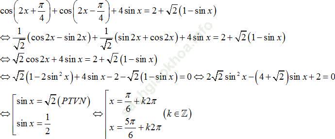 Phương trình quy về phương trình bậc hai đối với hàm số lượng giác ảnh 109