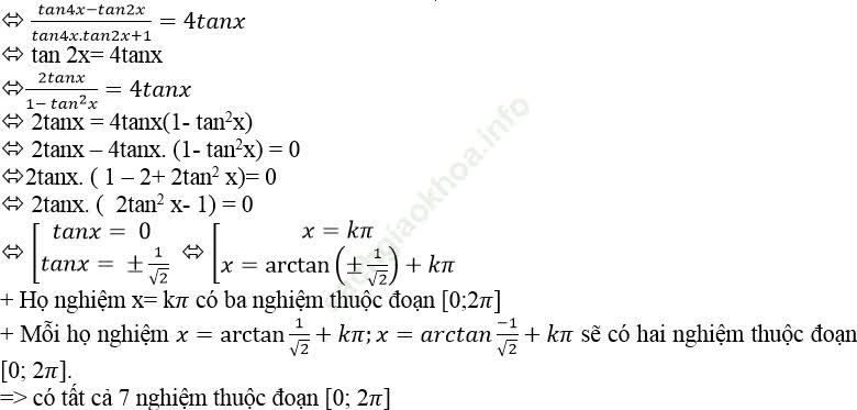 Tìm số nghiệm của phương trình lượng giác trong khoảng, đoạn ảnh 12