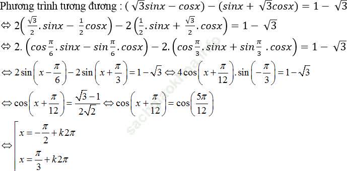 Phương trình quy về phương trình bậc nhất đối với sinx và cosx ảnh 15