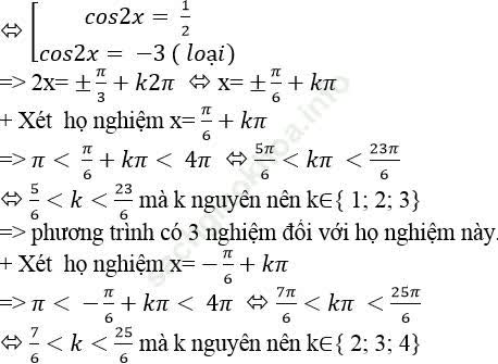 Tìm số nghiệm của phương trình lượng giác trong khoảng, đoạn ảnh 17