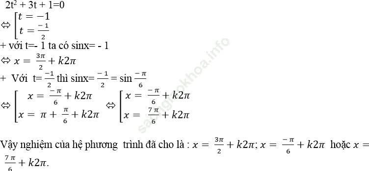 Phương trình bậc hai đối với hàm số lượng giác ảnh 3