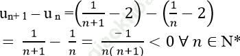 Cách xét tính đơn điệu của dãy số cực hay có lời giải ảnh 22
