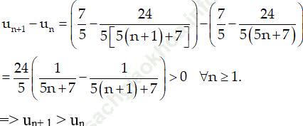 Cách xét tính bị chặn của dãy số cực hay có lời giải ảnh 22