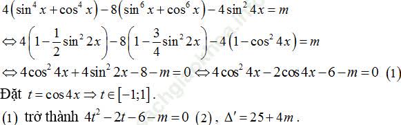 Tìm điều kiện của tham số m để phương trình lượng giác có nghiệm ảnh 23