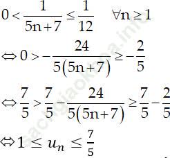Cách xét tính bị chặn của dãy số cực hay có lời giải ảnh 23