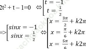 Phương trình bậc hai đối với hàm số lượng giác ảnh 26