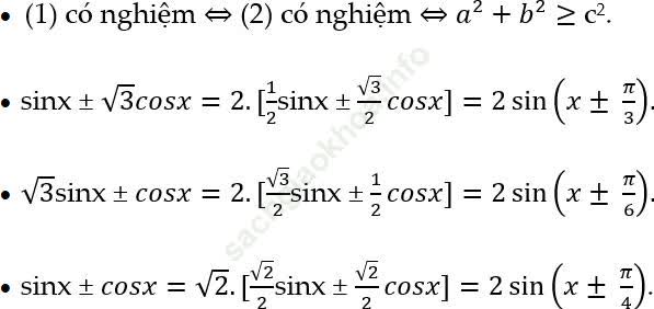 Dạng 3: Phương trình bậc nhất theo sinx và cosx ảnh 4