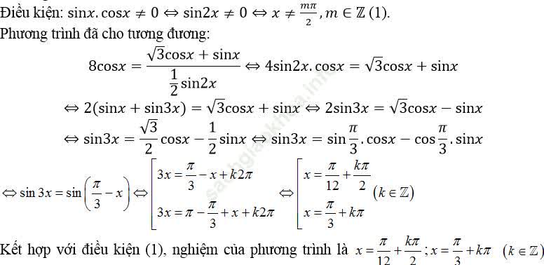 Phương trình quy về phương trình bậc nhất đối với sinx và cosx ảnh 33