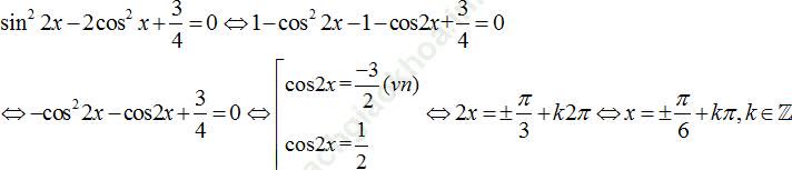 Phương trình quy về phương trình bậc hai đối với hàm số lượng giác ảnh 39