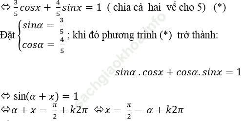 Giải phương trình bậc nhất đối với sinx và cosx ảnh 39