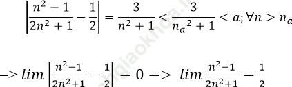 Dạng 1: Tìm giới hạn của dãy số bằng định nghĩa ảnh 5