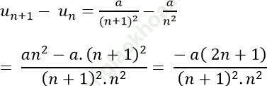 Cách xét tính đơn điệu của dãy số cực hay có lời giải ảnh 5