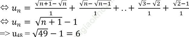 Cách tìm số hạng thứ n của dãy số cực hay có lời giải ảnh 42