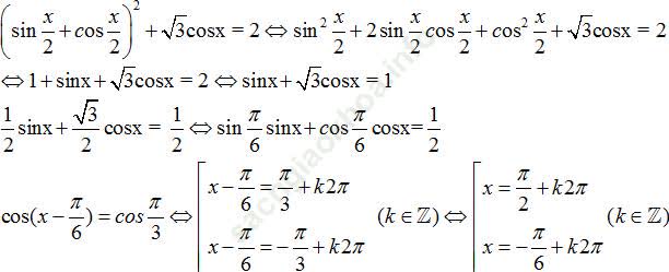 Phương trình quy về phương trình bậc nhất đối với sinx và cosx ảnh 44
