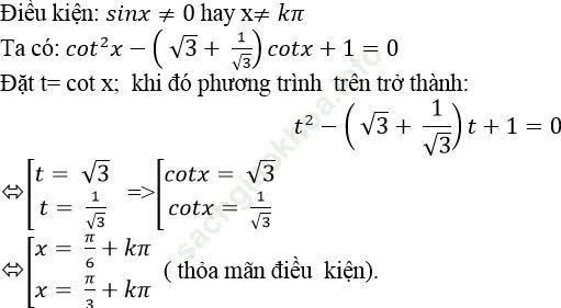 Phương trình bậc hai đối với hàm số lượng giác ảnh 50