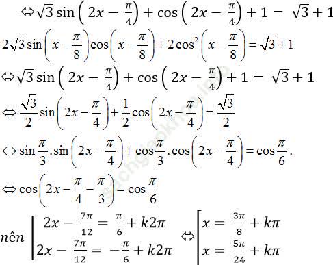 Phương trình quy về phương trình bậc nhất đối với sinx và cosx ảnh 50