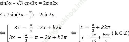 Dạng 3: Phương trình bậc nhất theo sinx và cosx ảnh 6