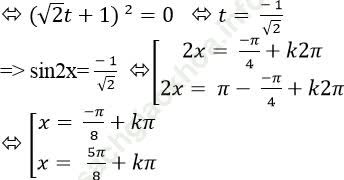 Phương trình bậc hai đối với hàm số lượng giác ảnh 55