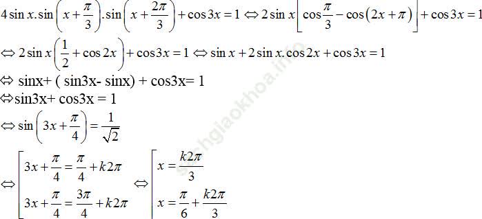 Phương trình quy về phương trình bậc nhất đối với sinx và cosx ảnh 56