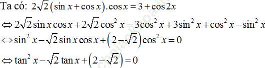 Phương trình quy về phương trình bậc hai đối với hàm số lượng giác ảnh 59