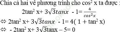 Phương trình thuần nhất bậc 2 đối với sinx và cosx ảnh 7