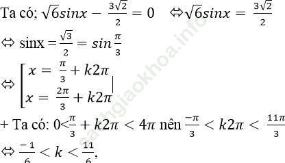 Tìm nghiệm của phương trình lượng giác cơ bản trên khoảng (đoạn) ảnh 8