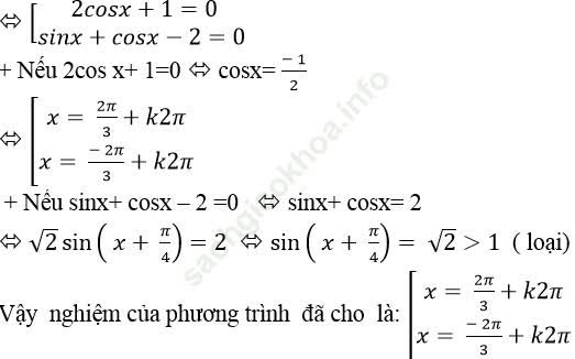 Phương trình quy về phương trình bậc nhất đối với sinx và cosx ảnh 88