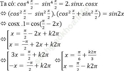 Phương trình quy về phương trình bậc nhất đối với hàm số lượng giác ảnh 92