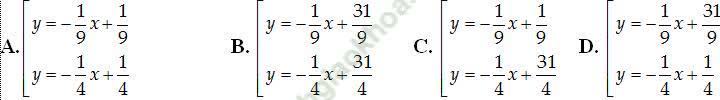 Viết phương trình tiếp tuyến của đồ thị hàm số đi qua 1 điểm - Toán lớp 11